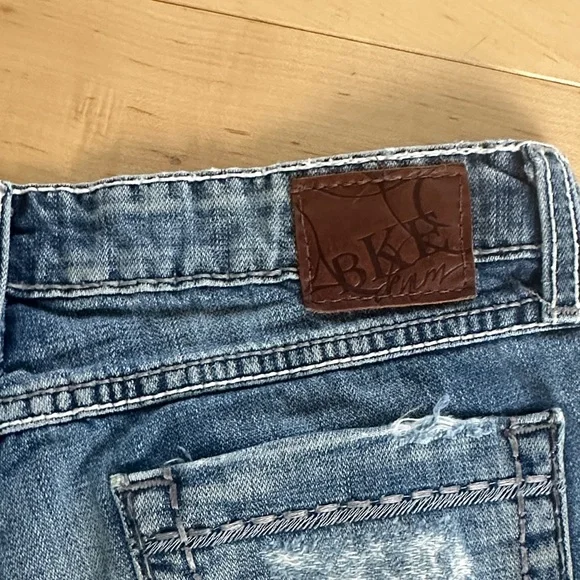 BKE Distressed Blue Jean Shorts - Picture 2 of 5
